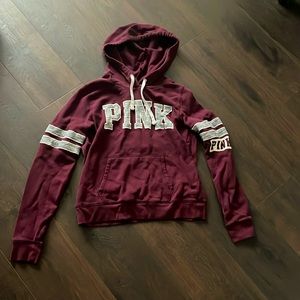Pink maroon hoodie